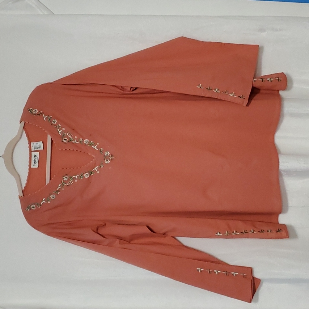 Krazy Kat Boho Tunic Top Size 2X